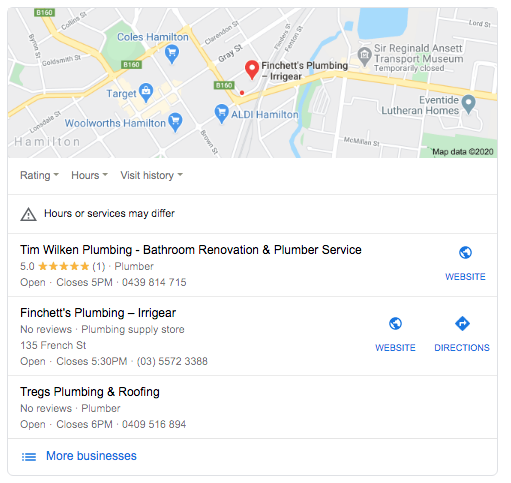 Google Maps Listing